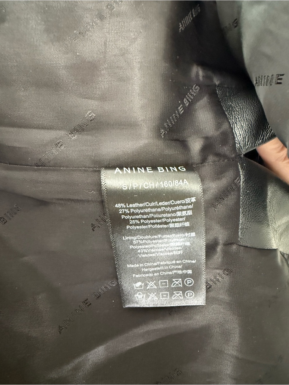 Anine Bing leather Luca jacket Smal - Picture 6 of 8